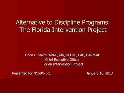 florida intervention project.